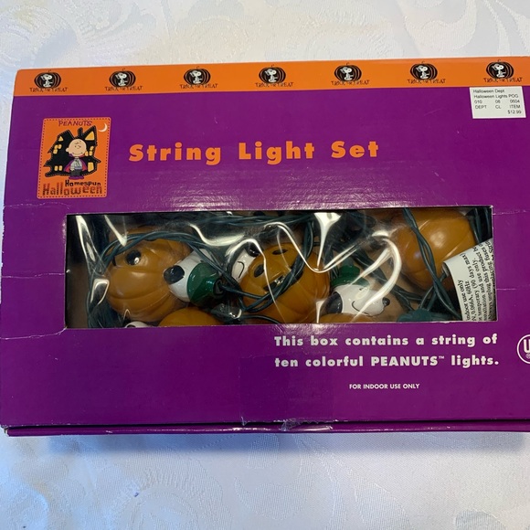 Peanut snoopy, low mode, plastic Halloween Punkin lights - Picture 2 of 8